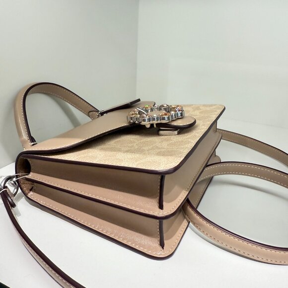 Coach Courtney Top Handle Bag In Signature Canvas CCE22 - Picture 3 of 6